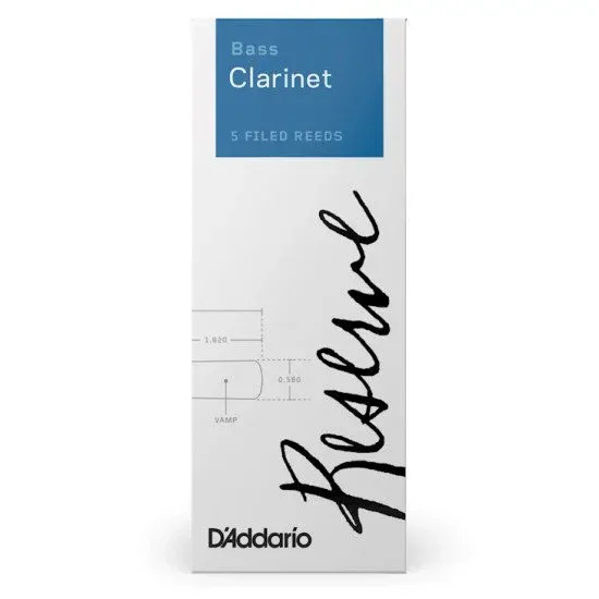 Daddario Reserve Clarinete Baixo 3.0+ (5 Un)