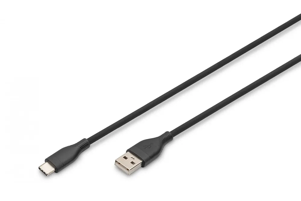 Cabo de alimentação em silicone USB-A para USB-C AK-300340-010-S