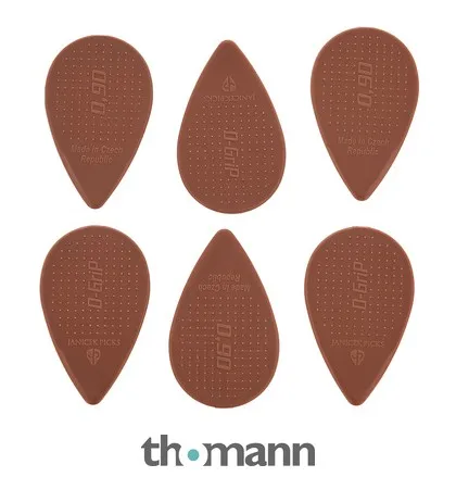 D-Grip Picks Balkan Form Nylon Brown 0,90