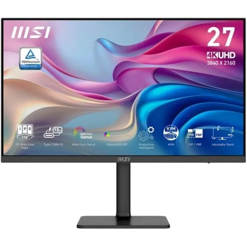 Monitor MSI Modern MD272UPHG 27" UltraHD 4K 60Hz IPS USB-C KVM HDR400 4ms Altifalantes