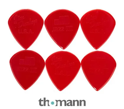 Dunlop Jazz III Nylon Sharp Red 6PC