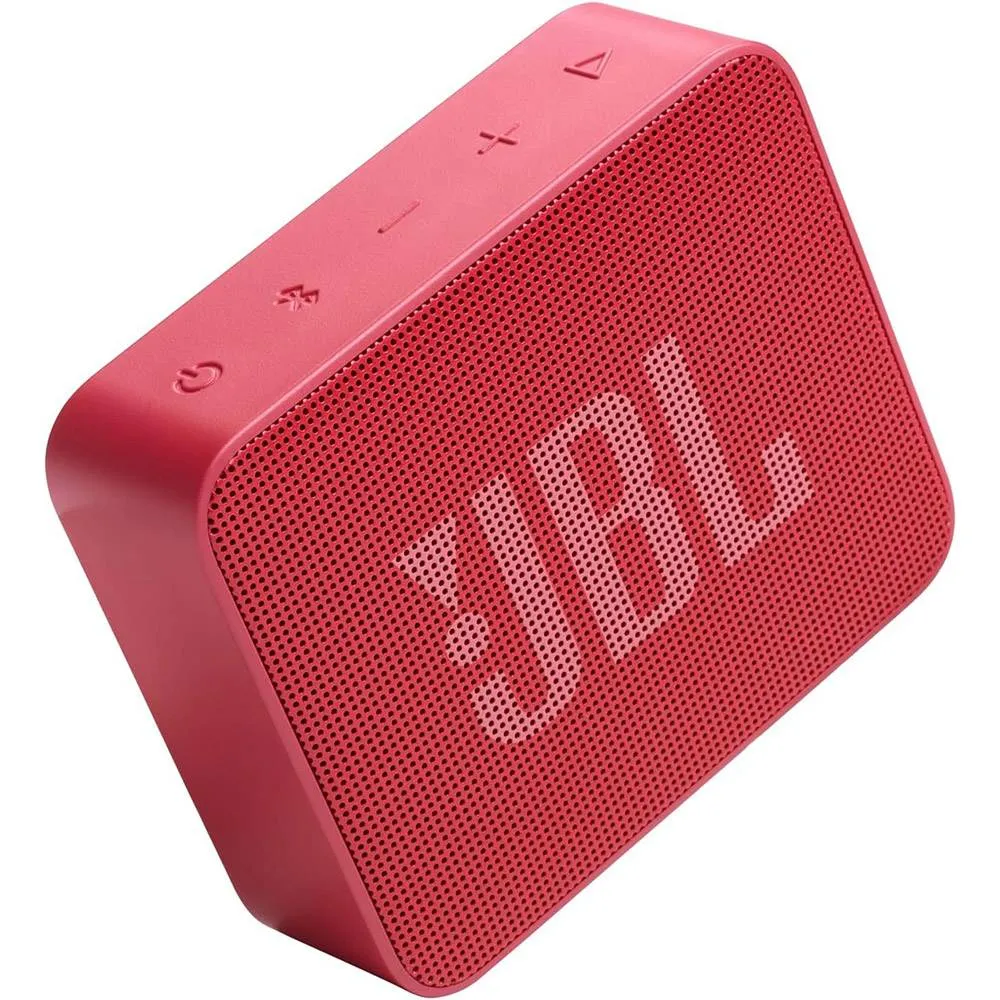 Coluna Portátil JBL Go Essential 2, Bluetooth 4.2, Resistente à Água e Pó (IP67), Até 5h Autonomia, Vermelha