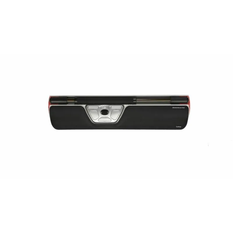 Rato Contour Design RollerMouse Red Bluetooth USB-C 2800DPI Preto Prata Ergonómico