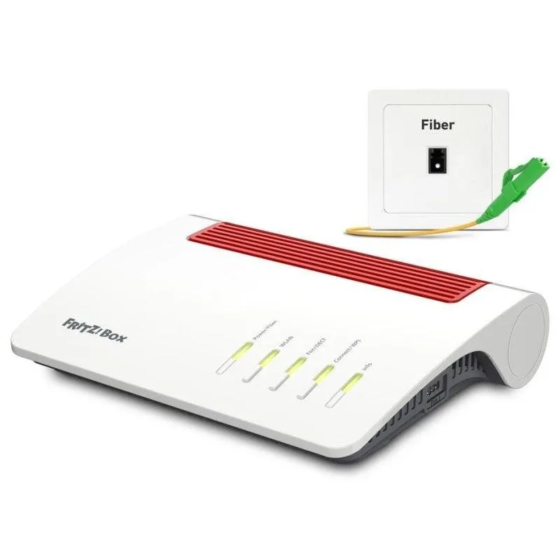 Fritz Box 5590 Fiber WiFi 6 Router Dual Band 3600Mbps Gigabit Ethernet USB