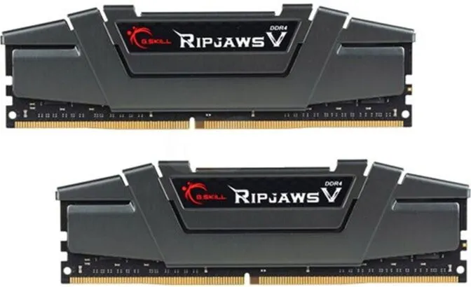 G.Skill Kit 16GB (2 x 8GB) DDR4 3200Mhz Ripjaws V Gunmetal CL16