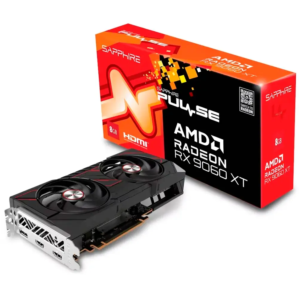 Placa Gráfica Sapphire AMD Radeon RX 9060 XT RDNA 4 Pulse 8GB GDDR6