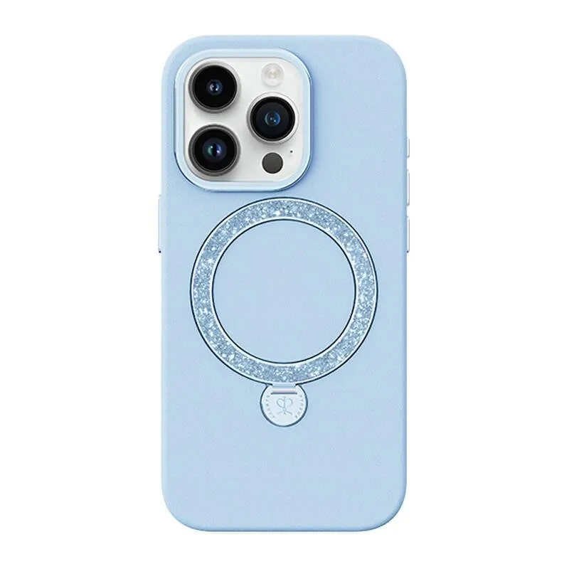 Funda para móvil Joyroom PN-15L2 Dancing Circle Silicone Azul MagSafe para iPhone 15 Pro