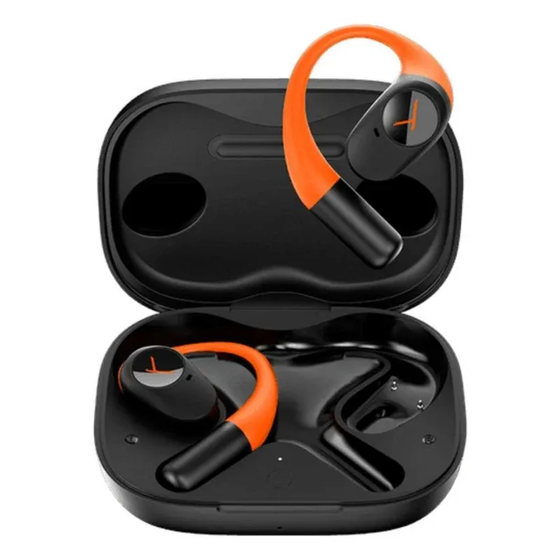 Auriculares Beyerdynamic AMIRON 200 sem fios Bluetooth para desporto, microfone e IP54, preto laranja
