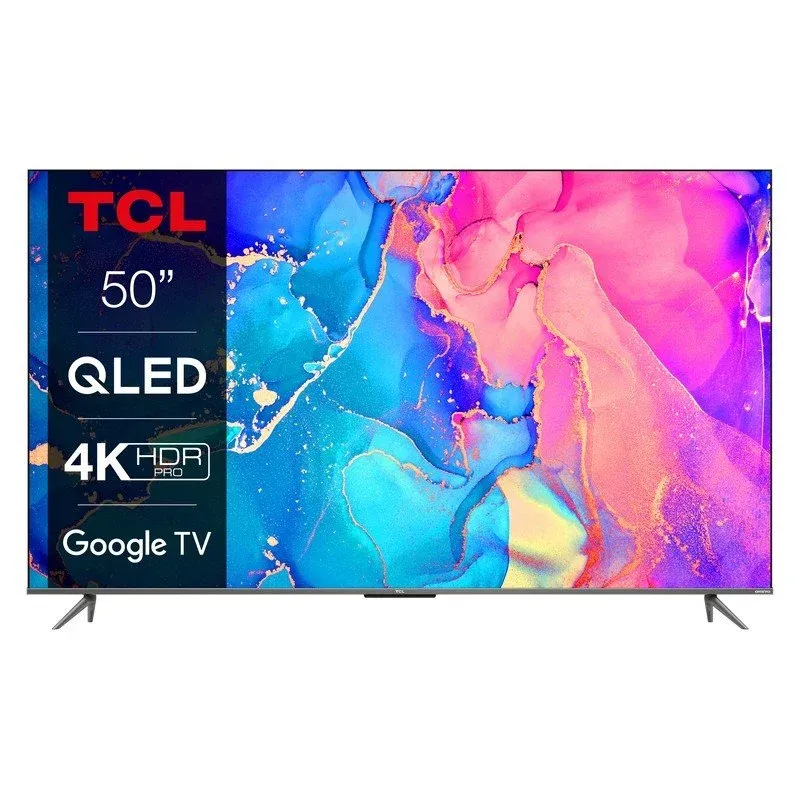 Televisão TCL C63 Series 127 cm 50" QLED 4K Ultra HD Smart TV Wi-Fi Prateado