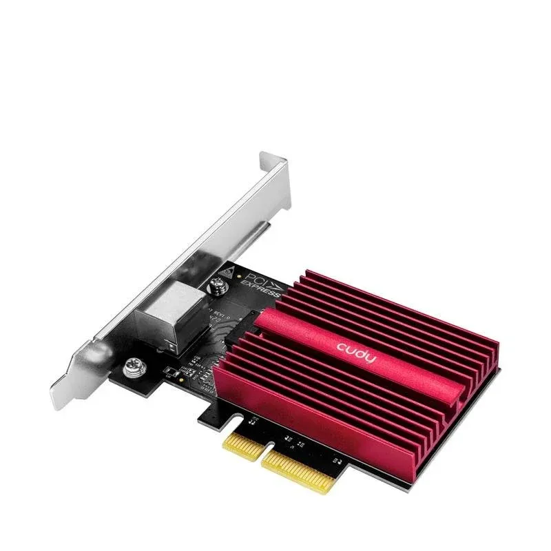 Tarjeta de Red Cudy PE10G PCI Express 10 GbE RJ45 Cabo e Suportes