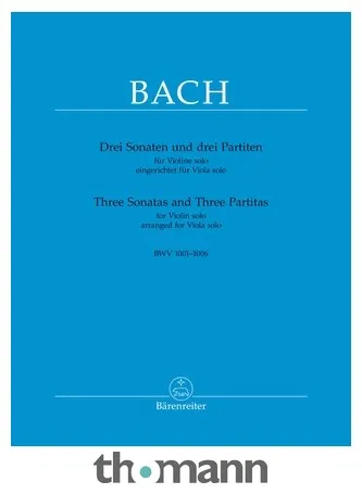Bärenreiter Bach Sonaten Partiten Viola