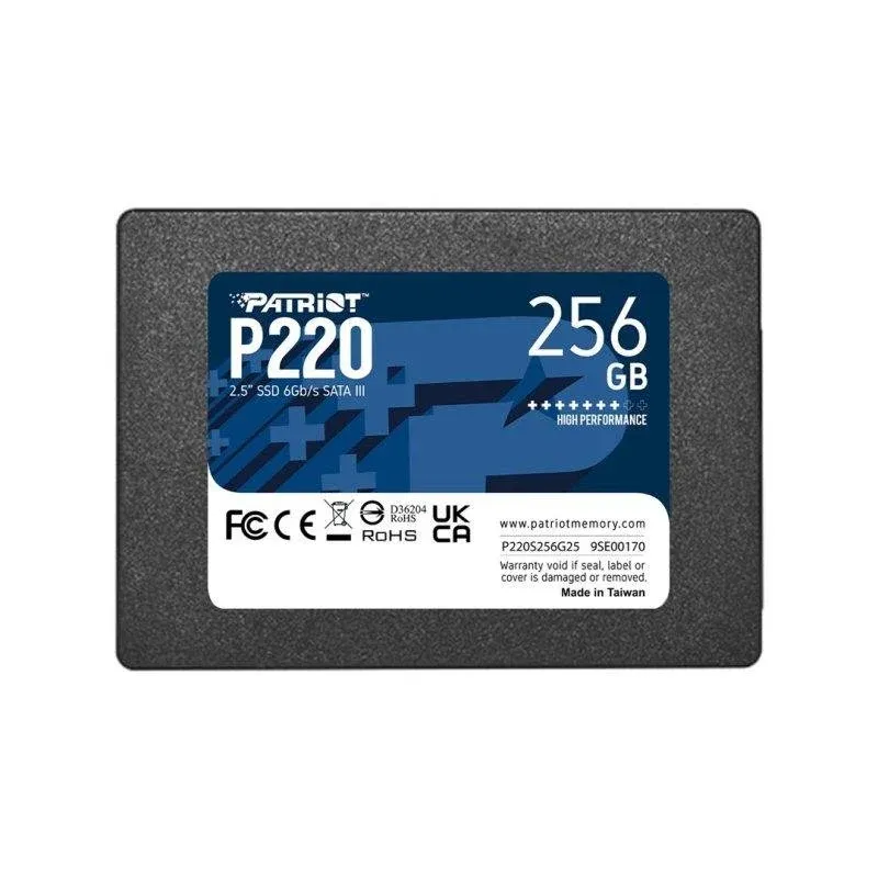 Disco Rígido Patriot P220 SSD 256GB 2,5" SATA III 550MB/s