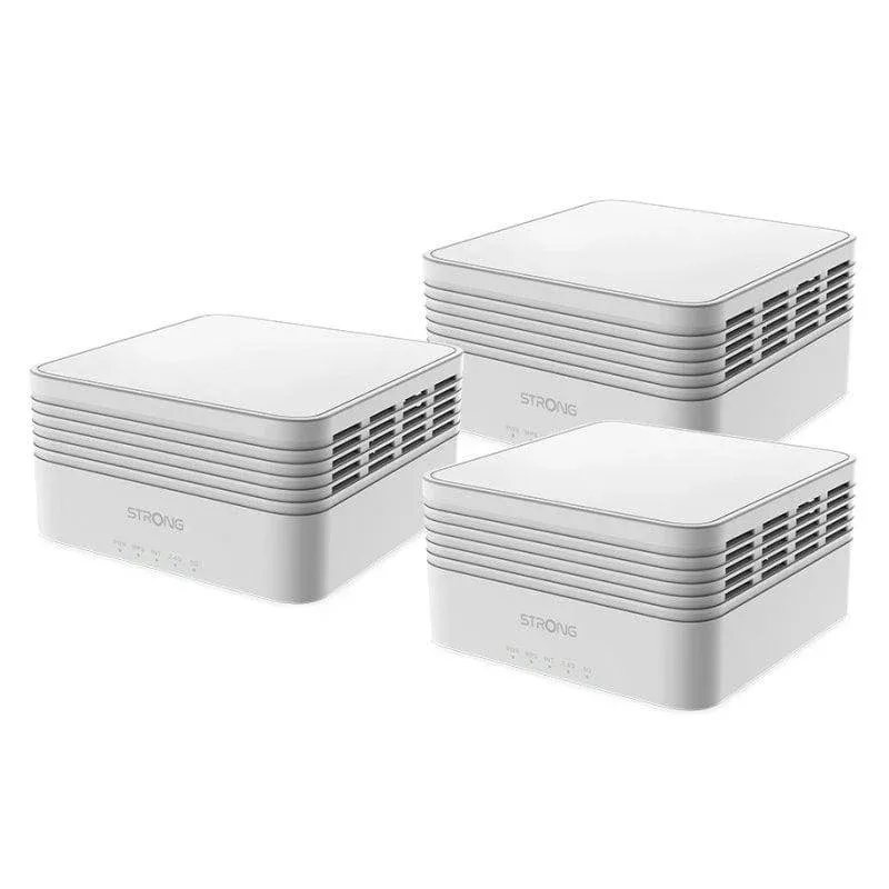 WiFi Mesh Strong 3 Nós 3000 Mbps 525 m² com Wi-Fi 6 e Easy Mesh