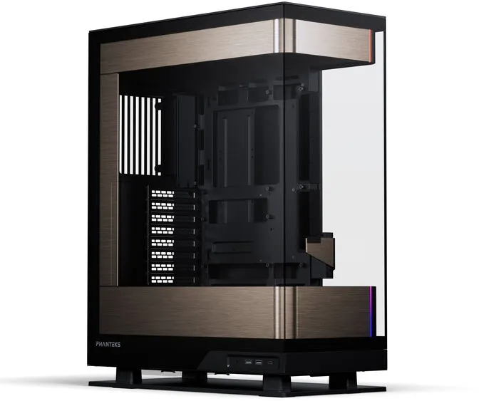 Caixa ATX Phanteks Evolv Series X2 Vidro Temperado DRGB Preto/Dourado