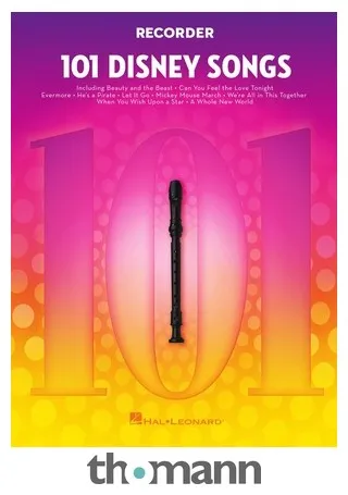 Hal Leonard 101 Disney Songs Recorder