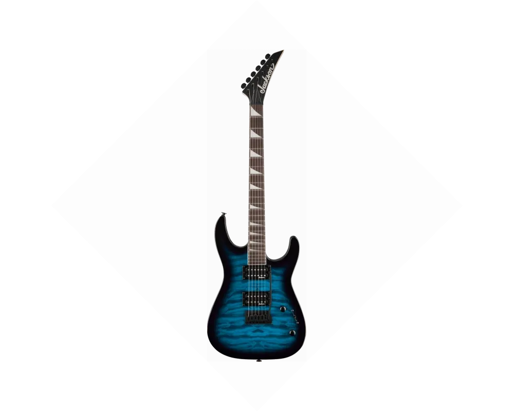 Jackson JS20 Dinky DKQ 2PT AH Transparent Blue Burst