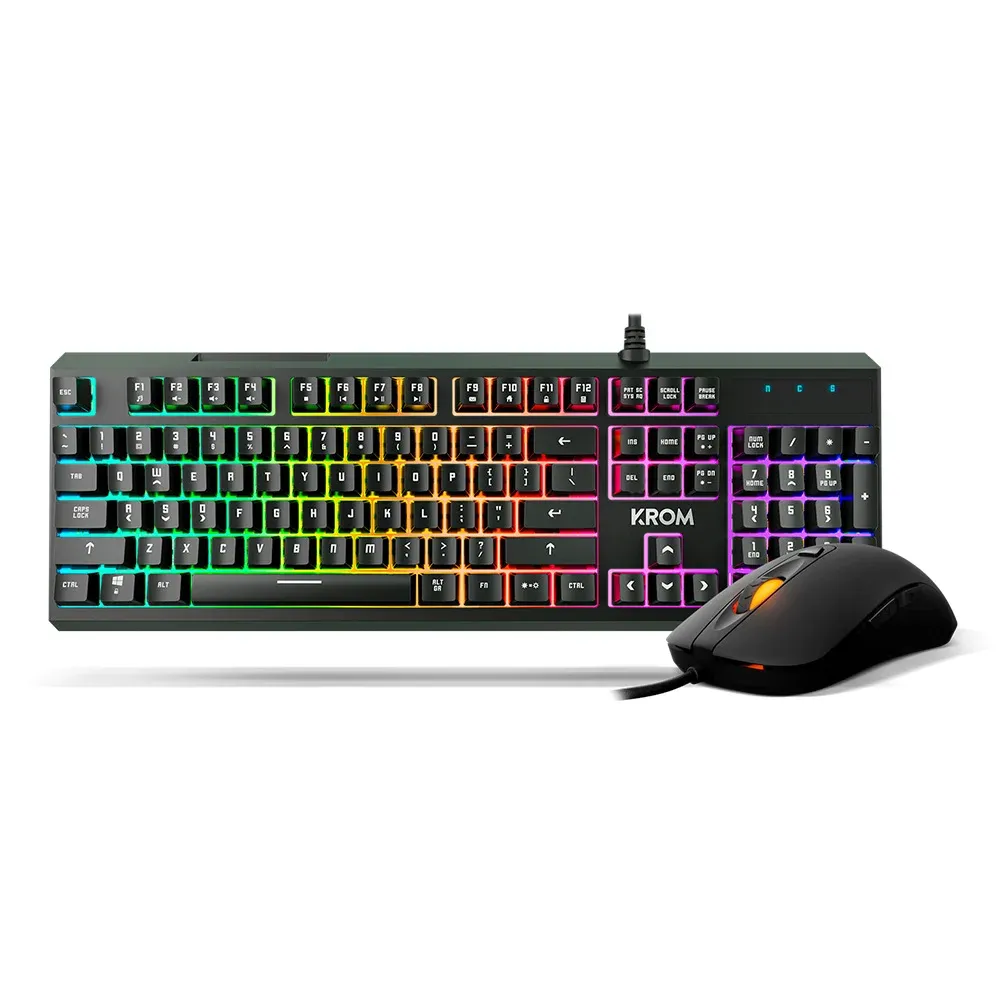 Teclado+Rato Krom Kaleido RGB PT