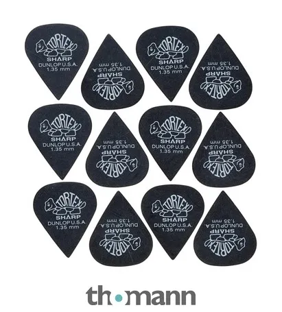 Dunlop Plectrums Tortex Sharp 1,35 12