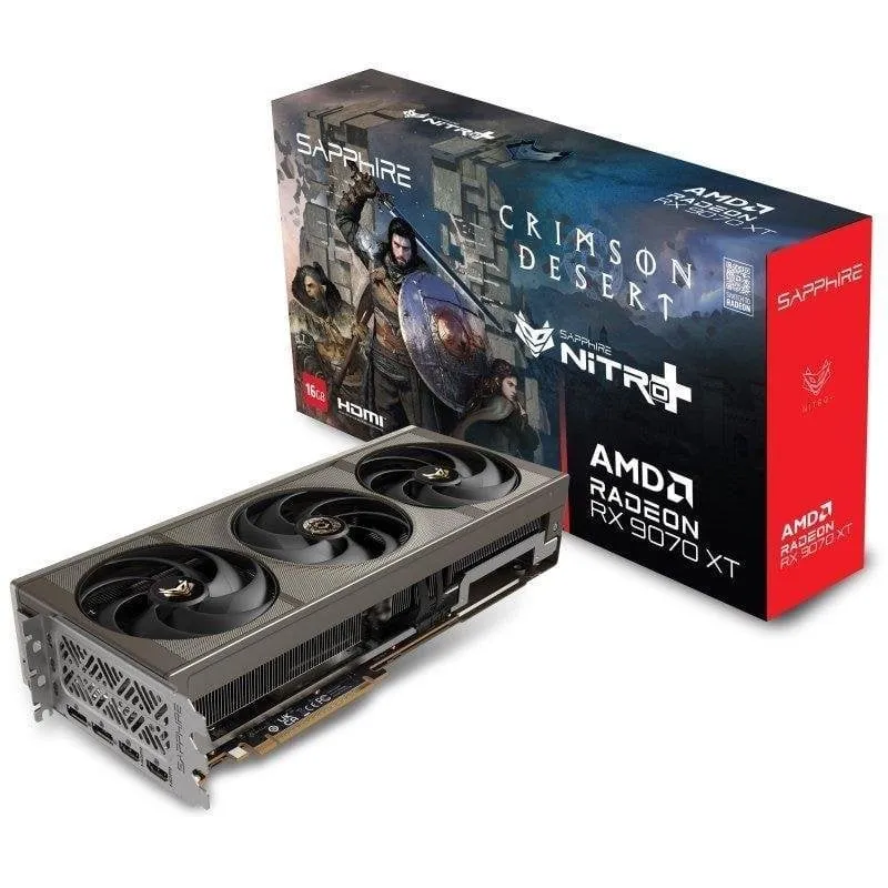 Placa Gráfica Placa grafica Sapphire Radeon RX 9070 XT NITRO+ OC 16GB GDDR6