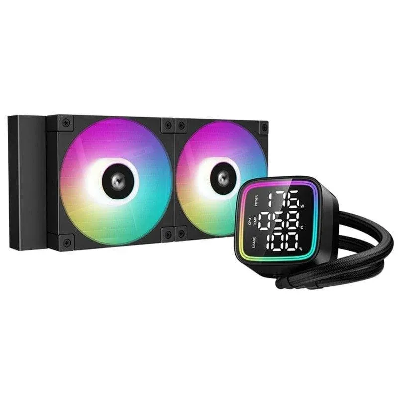 Refrigeração Líquida DeepCool LD240 ARGB 240mm 2 Ventoinhas LED RGB