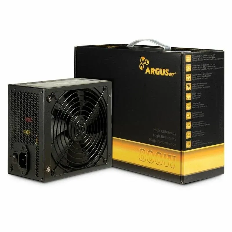 Fonte Alimentação Fonte de Alimentação Inter-Tech ArgusNT GPS-800 800W Certificação 80 PLUS Gold não modular