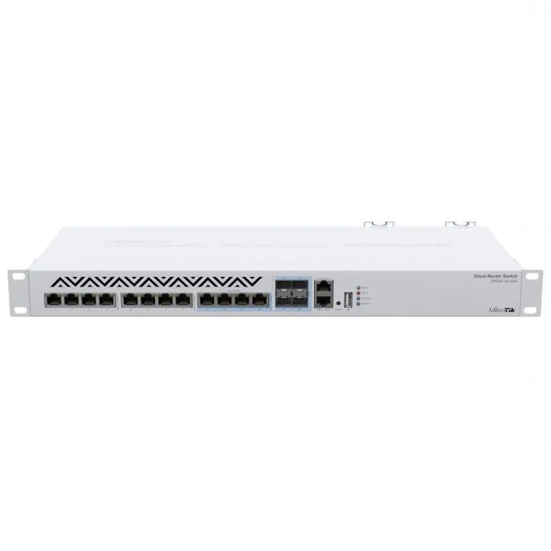 Switch Mikrotik 18 Portas 10 Gigabit Branco (CRS312-4C+8XG-RM)