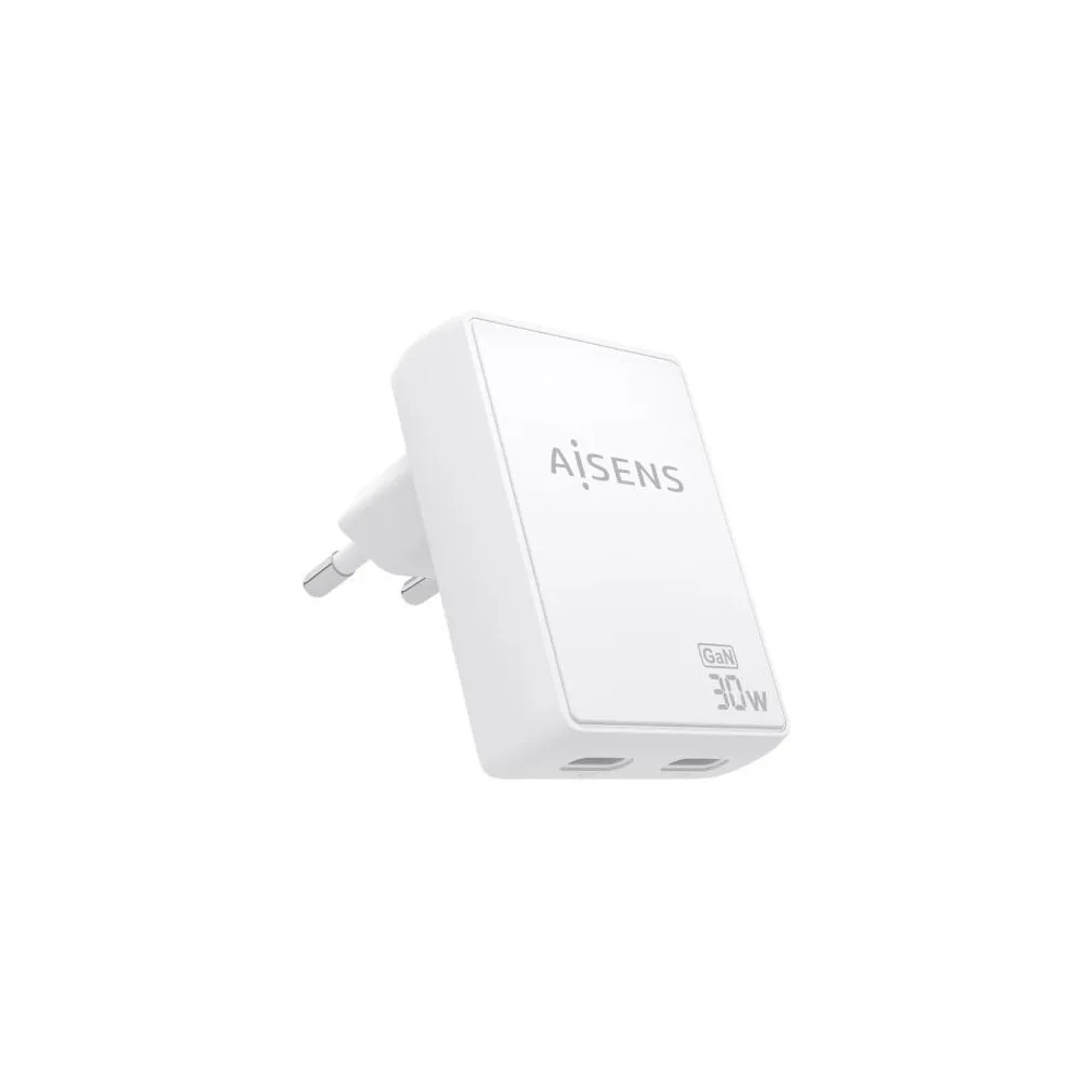 Aisens Carregador de parede USB-A e USB-C ASCH-30W2P075-W