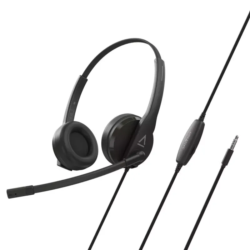 CREATIVE HEADSET CHATMAX HS-230 NOISE CANCEL C/COMANDO 3.5"+ ADAPT USB
