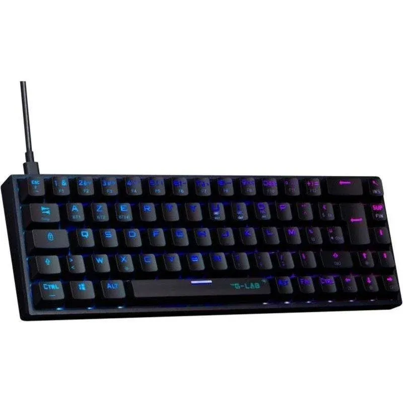 Teclado The G-lab Keyz Titan 65% Compacto Azerty RGB Outemu Red