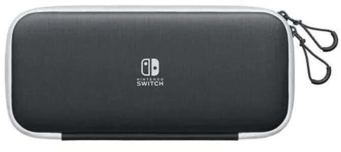 Bolsa Preta e 2 Protetores de Ecrã para Nintendo Switch OLED