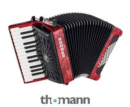 Hohner Bravo II 48 Red silent key