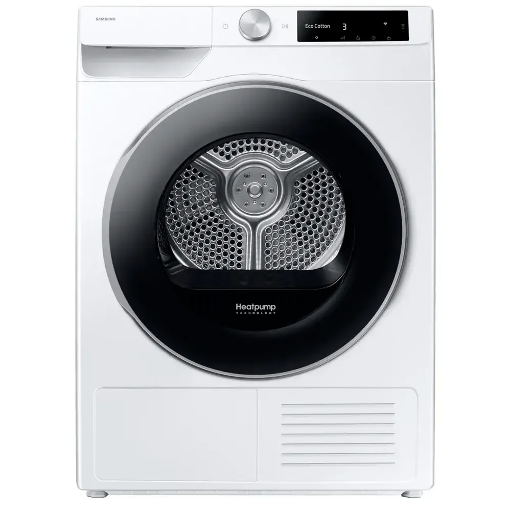 Máquina de Secar Roupa com Bomba de Calor de Livre Instalação Samsung DV90DG6845LEU 9kg A Branca