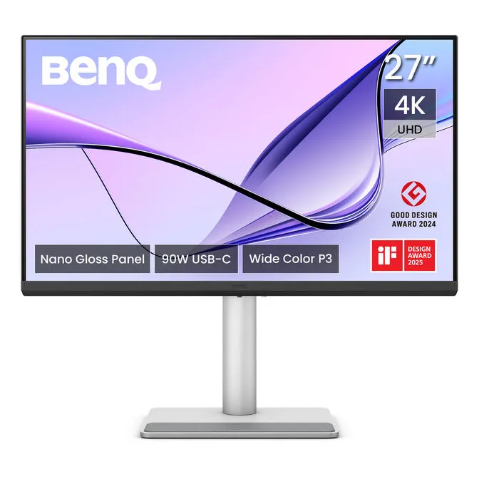 Monitor BenQ MacBook 27" MA270UP IPS 4K 60Hz P3 MacBook Pro e MacBook Air USB-C (90W) Display HDR400