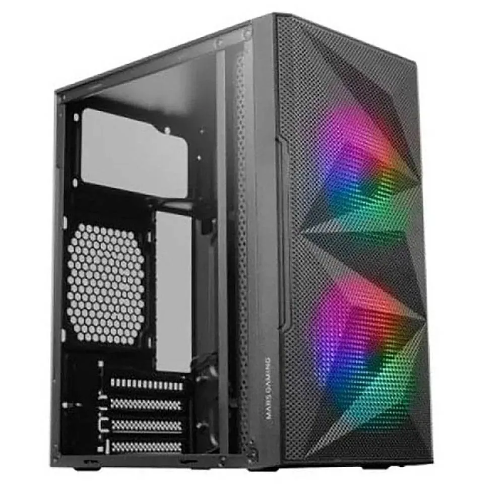 Caixa Micro-ATX Mars Gaming MC-ME Compact Tempered Glass Preta