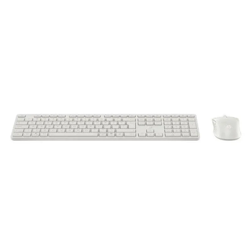 Teclado HP 490C branco multidispositivo silencioso com rato incluído e teclas programáveis