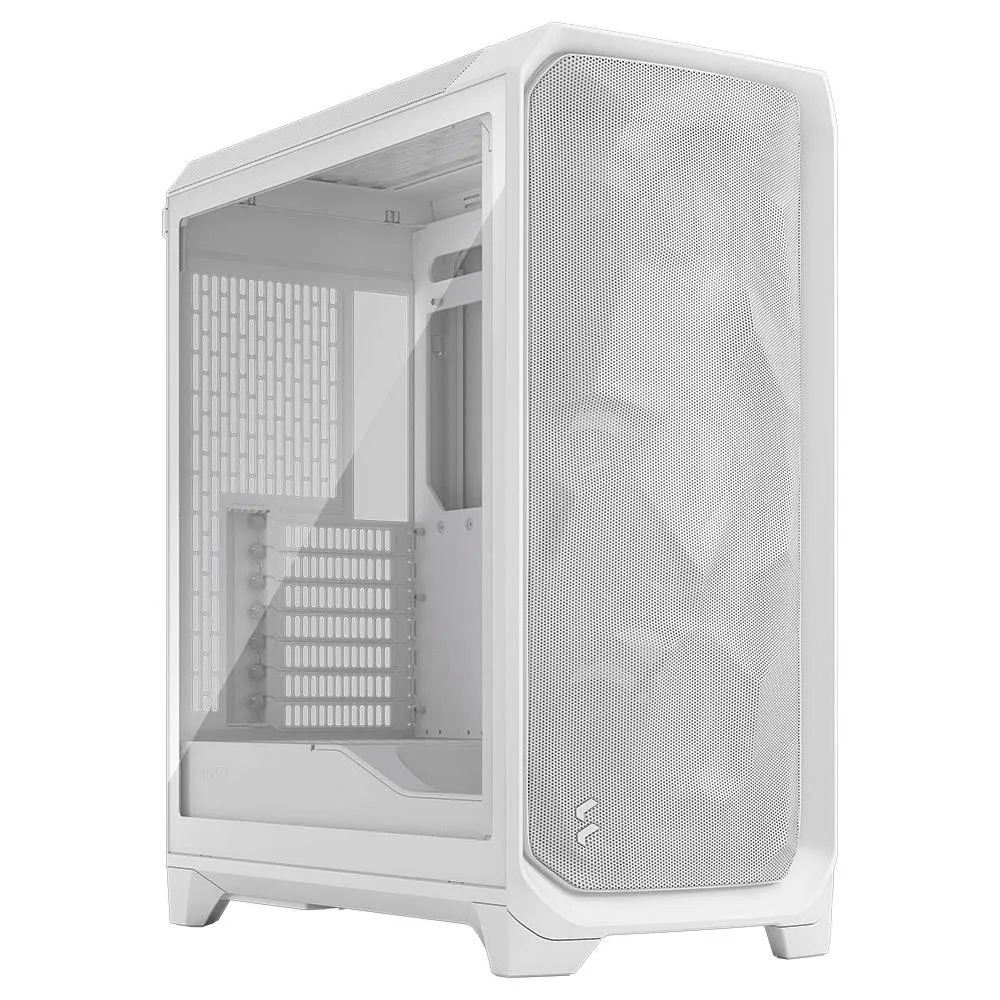 Caixa Extended-ATX Fractal Design Meshify 3 Branca Tempered Glass Clear Tint