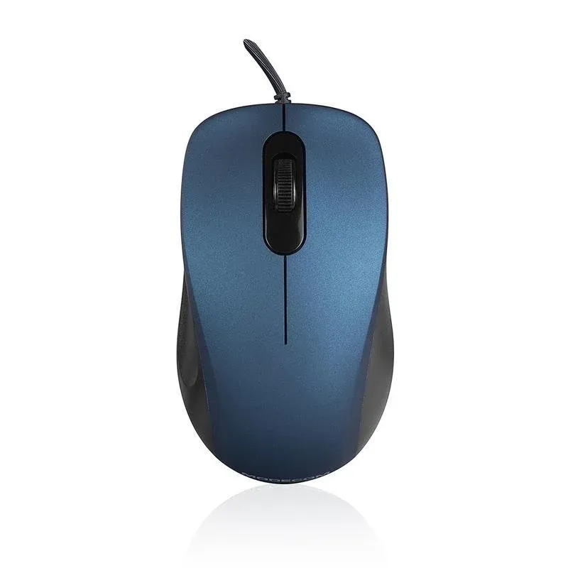 Rato MODECOM MC-M10S USB 1000DPI Azul Ambidestro Cabo
