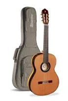 Guitarra Clássica Alhambra 6 Ébano Branco com saco