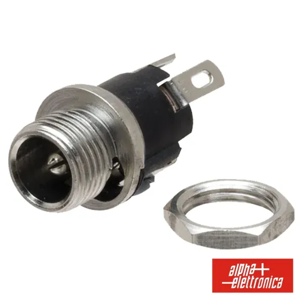 Ficha Alimentação Dc Macho 2.1-5.5mm P/ Chassis