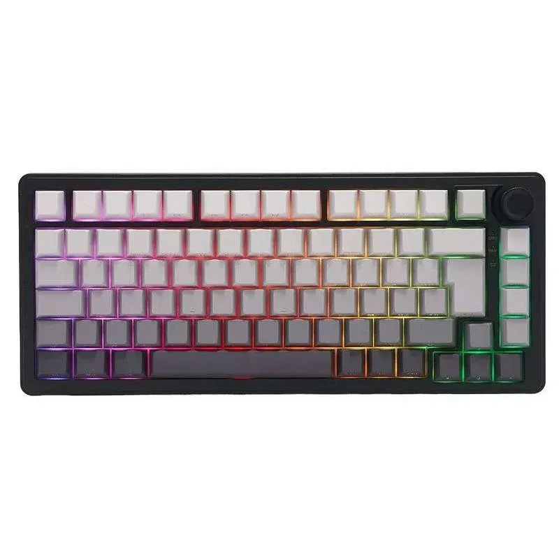 Teclado The G-Lab Keyz Elite 300 compacto TKL mecânico retroiluminado RGB sem fio