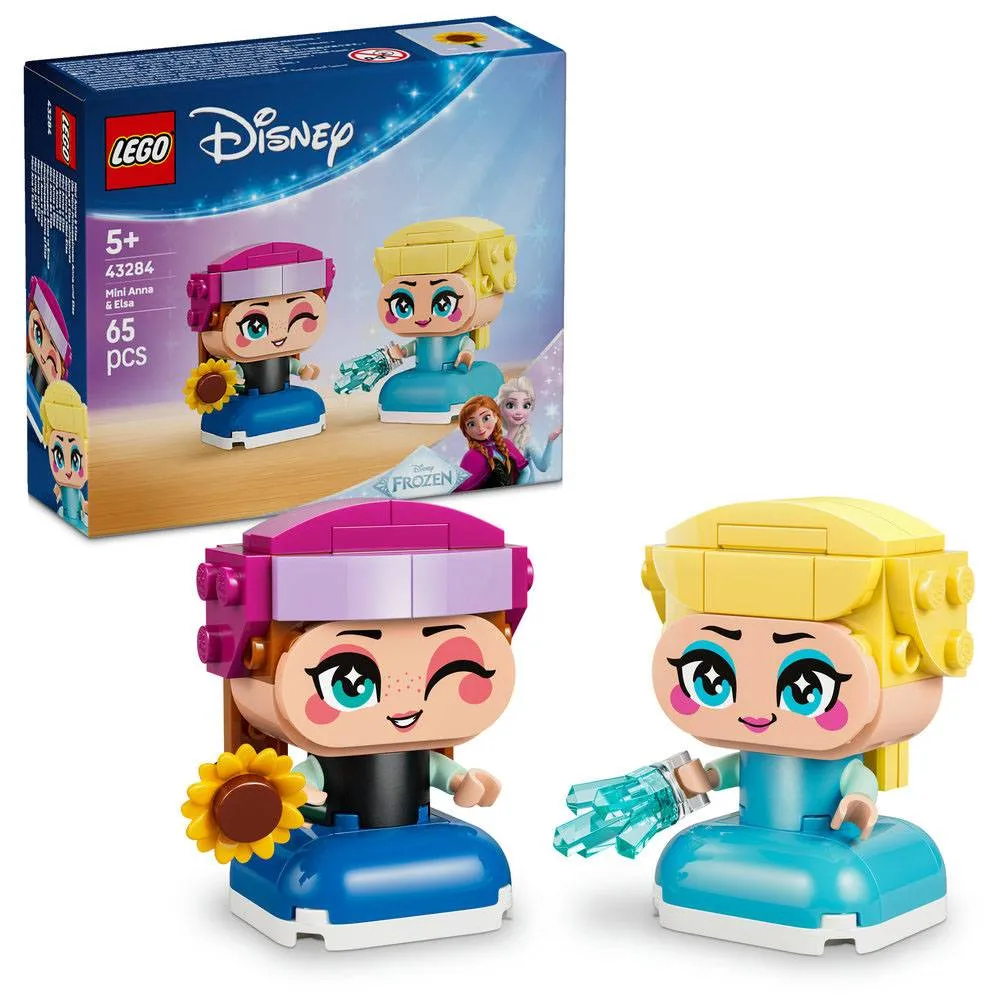 LEGO Disney: Frozen Mini Anna e Elsa | Idades 5+ | 65 Peças | Item 43284