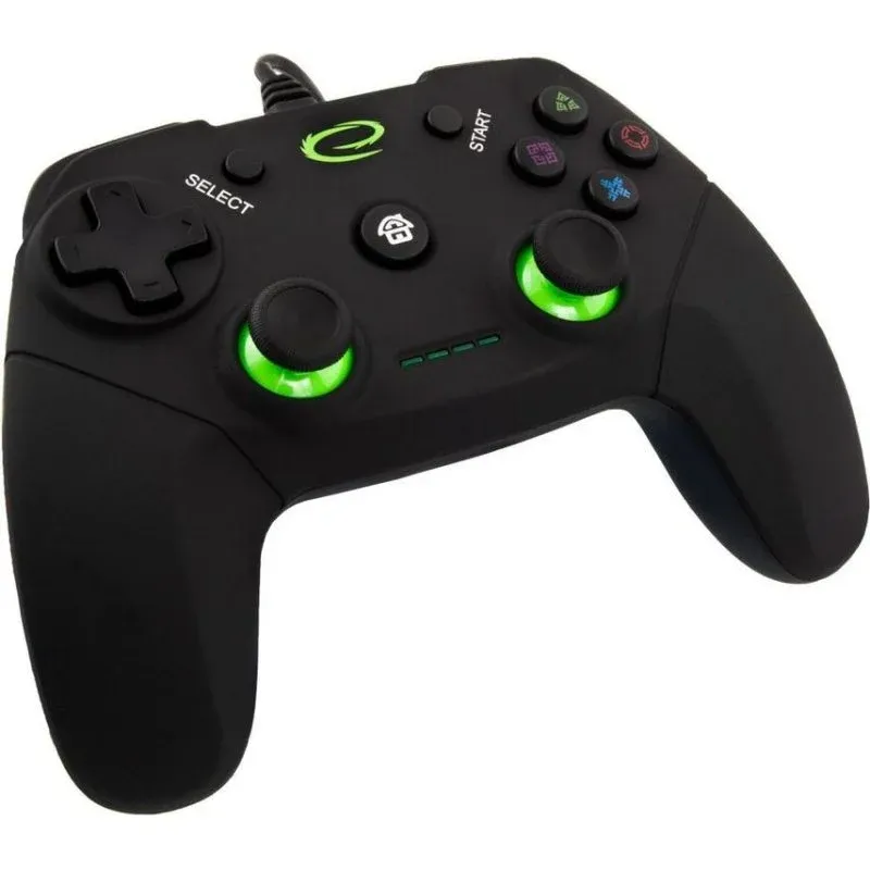 Comando de jogo Esperanza Vanquisher EGG110K com vibrações para PC e PS3