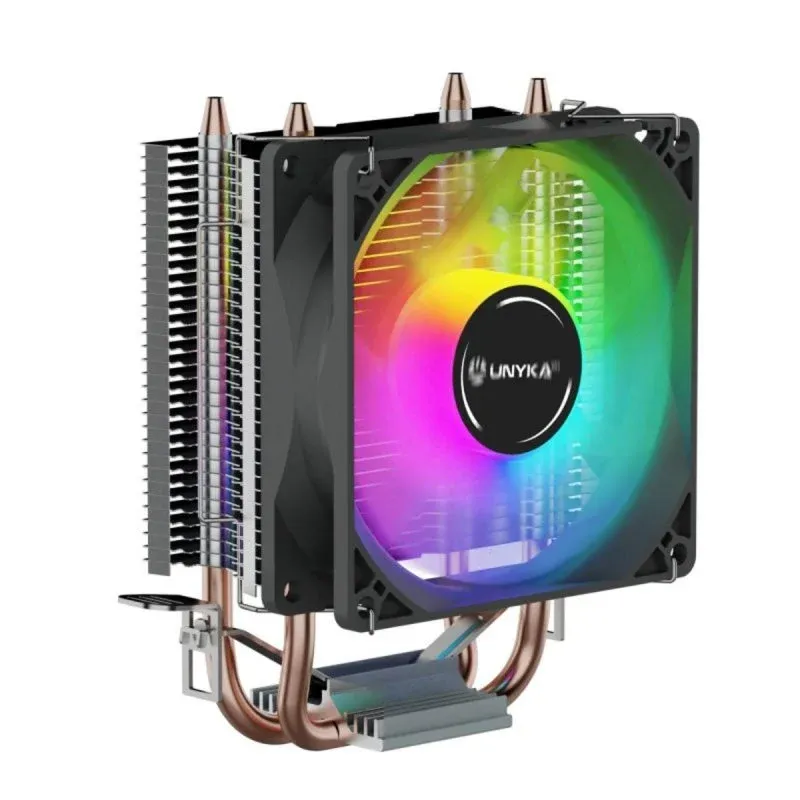 Cooler CPU Unykach Unycool H20 ARGB Cooler de CPU 90mm PWM com 7 Pás e ARGB