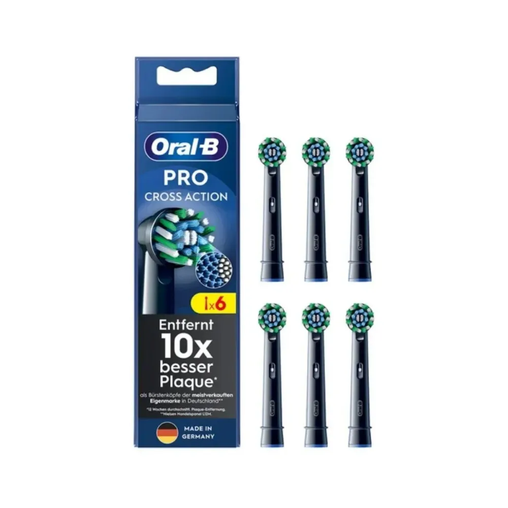 Cabeças de Escovas de Dentes Oral-B Cross Action (6 Unidades)
