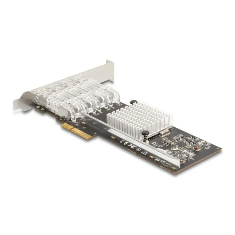 Tarjeta de Red Delock 88342 PCI Express x4 4x SFP 1 Gbps Servidor