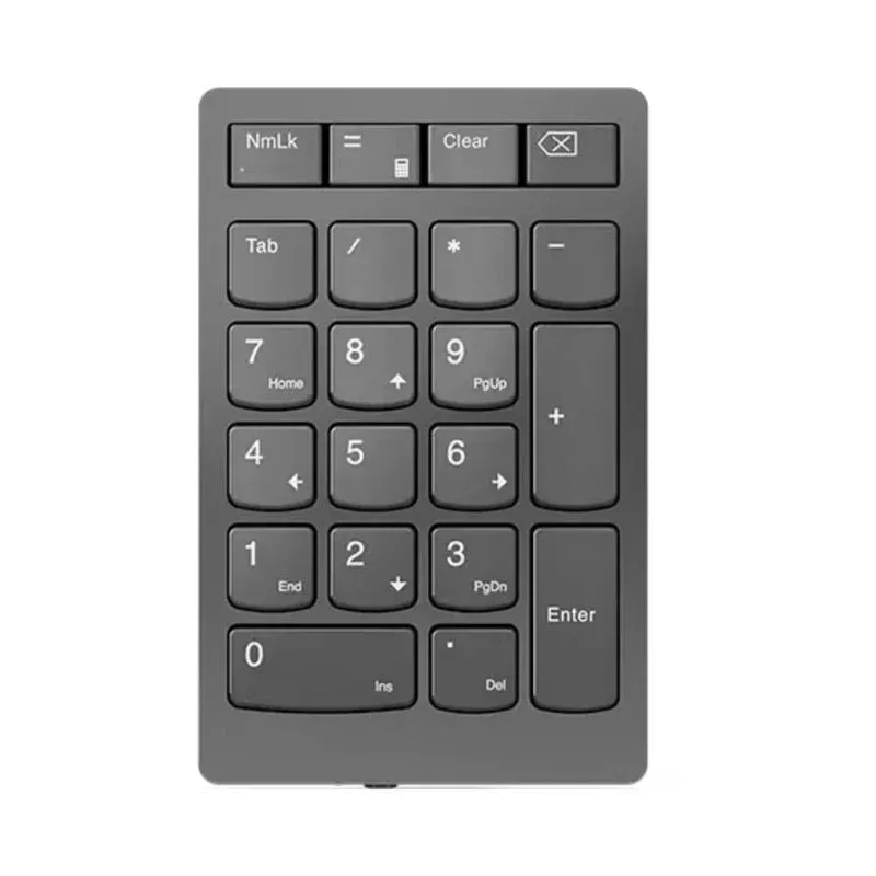 Teclado Lenovo 4Y41C33791 numérico RF wireless cinzento recarregável Layout ES compacto