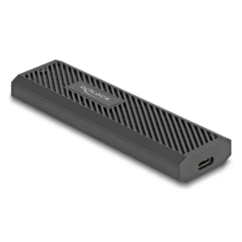 Caixa SSD Externo DeLock 42031 M.2 Alumínio/Plástico Preto USB-C NVMe SATA
