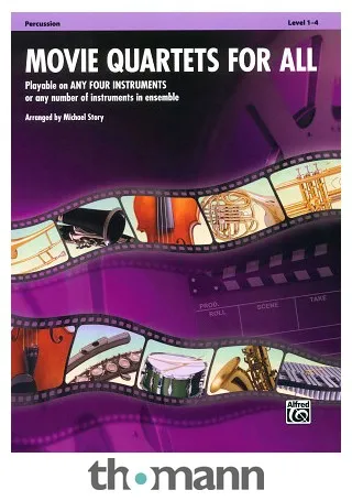 Alfred Music Publishing Movie Quartets for All Percuss