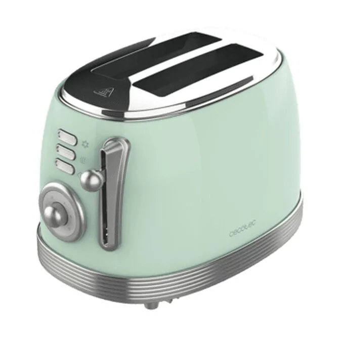Torradeira Cecotec Toast&Taste 800 Vintage Verde Claro