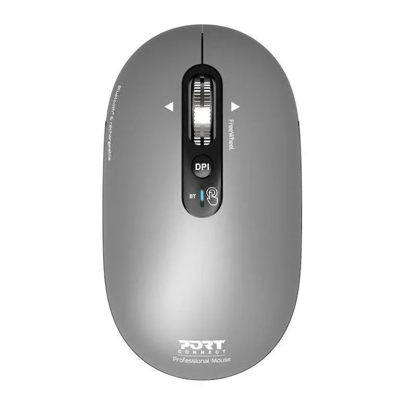 Rato Port Designs Pure 910009 Bluetooth 3200 DPI Cinzento Recarr.